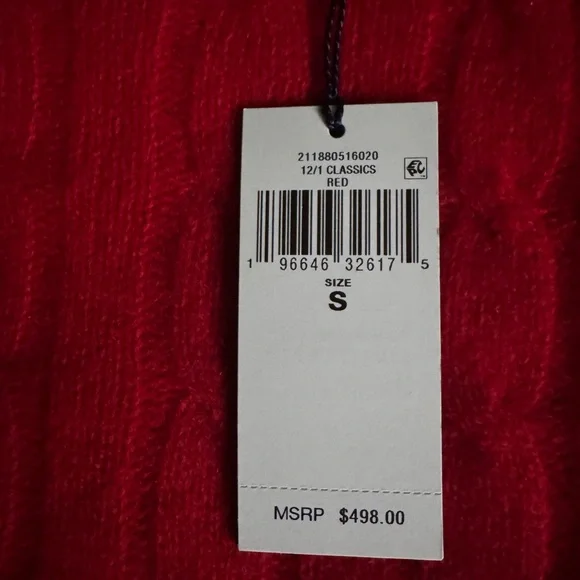 Polo by Ralph Lauren Bright Red Cashmere Sweater - Picture 3 of 9